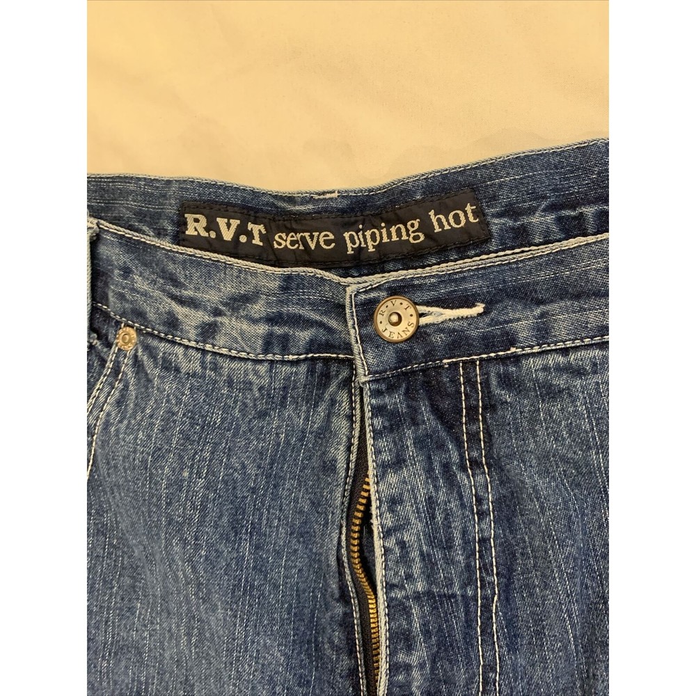 RVT Serve Piping Hot Women's Blue Jeans Denim Size 18 6 Pockets - Picture 12 of 13